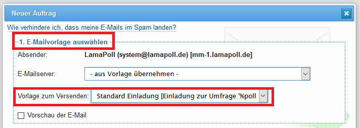 E Mails Versenden Mit Lamapoll