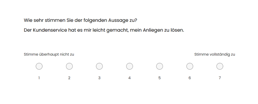 CES-Befragung mit 7-stufiger Skala
