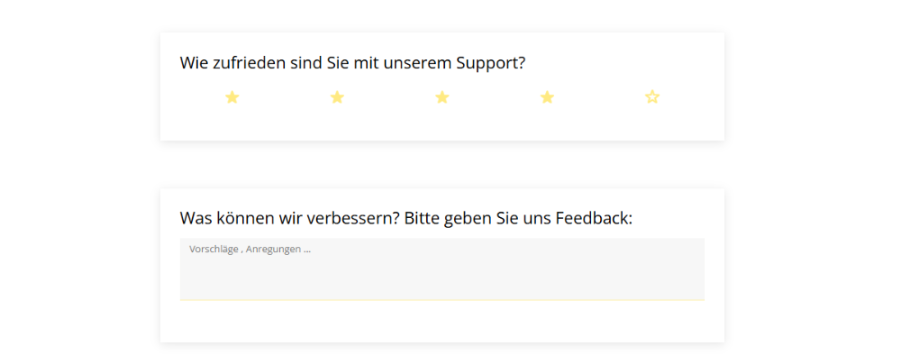 Customer Satisfaction Score plus Feedback