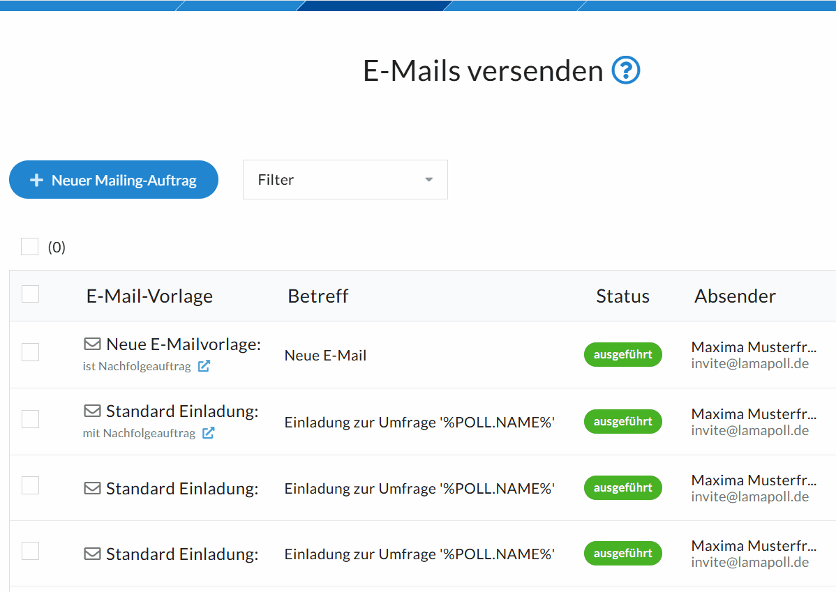 Navigieren Sie mit dem Icon zwischen Auftrag und Folgeauftrag.