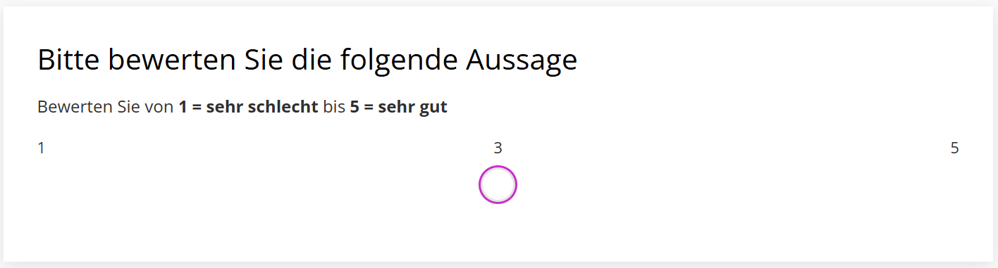Schieberegler ohne Füllfarbe